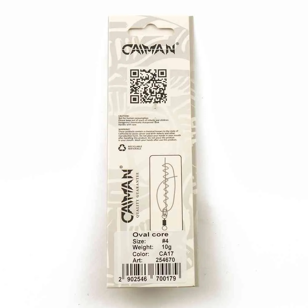 Блесна вращающаяся Caiman Oval core 10гр #4 цвет CA17 (5шт в упак.)