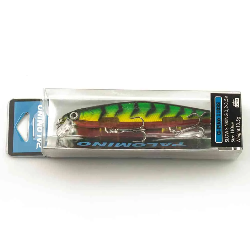 Воблер Palomino G-pike 110SS 13,5гр 0,2-3,5м цвет 10