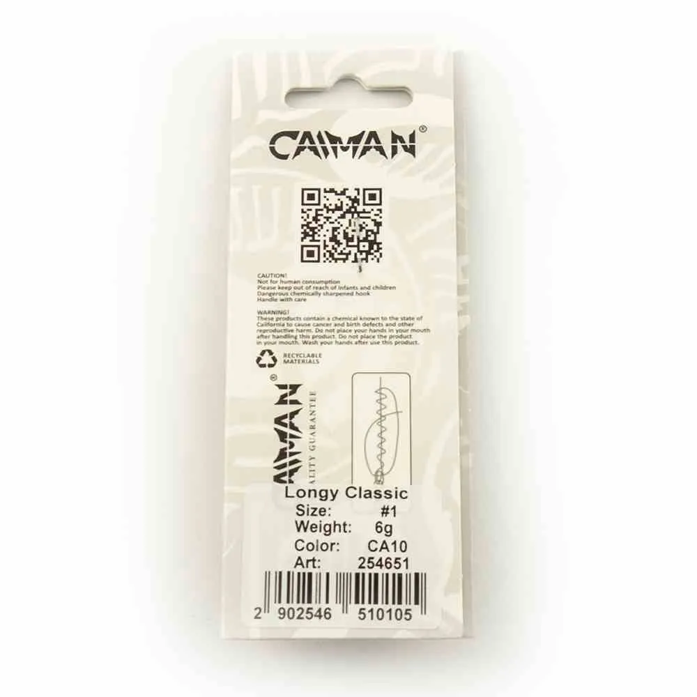 Блесна вращающаяся Caiman Longy classic 6гр #1 цвет CA10 (5шт в упак.)