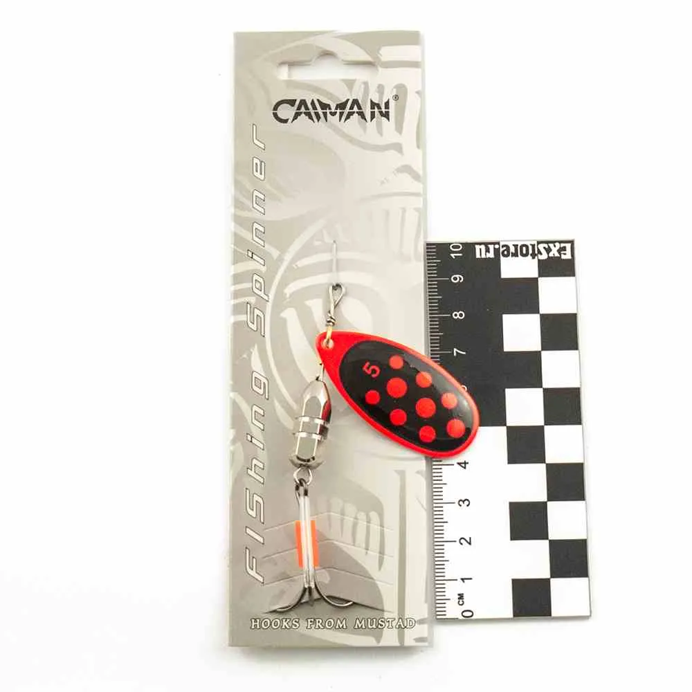 Блесна вращающаяся Caiman Round light 16гр #5 цвет CA06 (5шт в упак.)