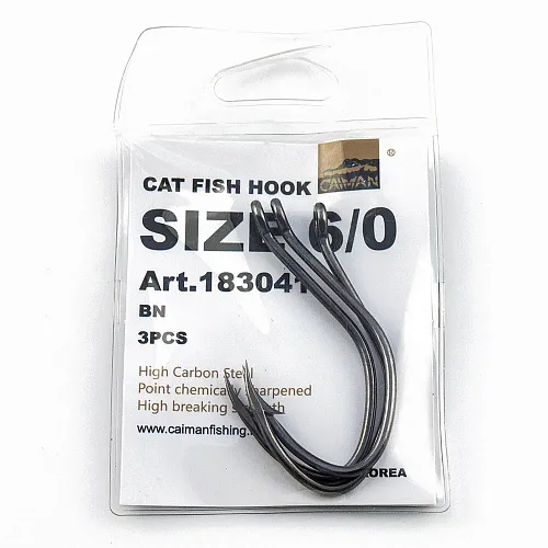 Крючок Caiman Сat Fish № 6/0 ( уп. 3шт.) 183041