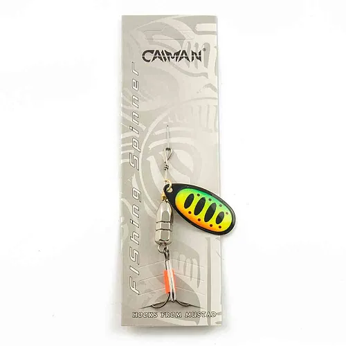 Блесна вращающаяся Caiman Round light 10гр #4 цвет CA22 (5шт в упак.)
