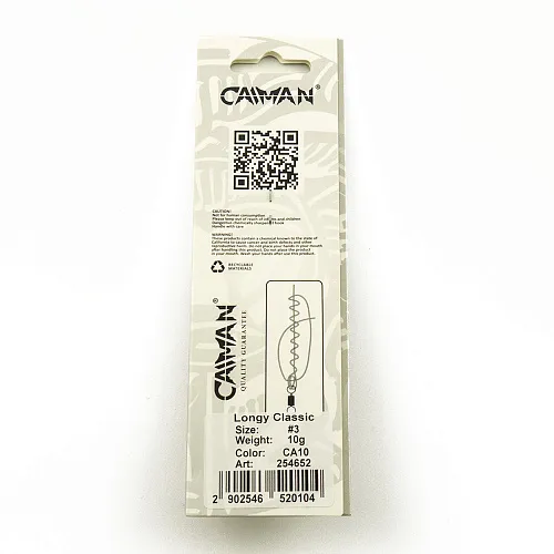 Блесна вращающаяся Caiman Longy classic 10гр #3 цвет CA10 (5шт в упак.)