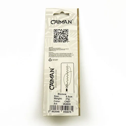 Блесна колеблющаяся Caiman Bonus 21гр 6,5см цвет CN07 (5шт в упак.)
