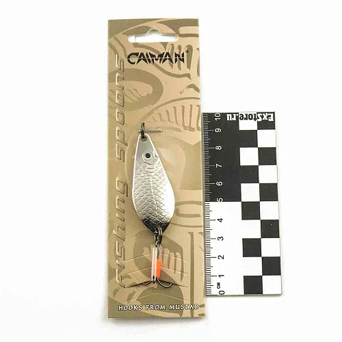 Блесна колеблющаяся Caiman Atom 10гр 5см цвет CN01 (5шт в упак.)