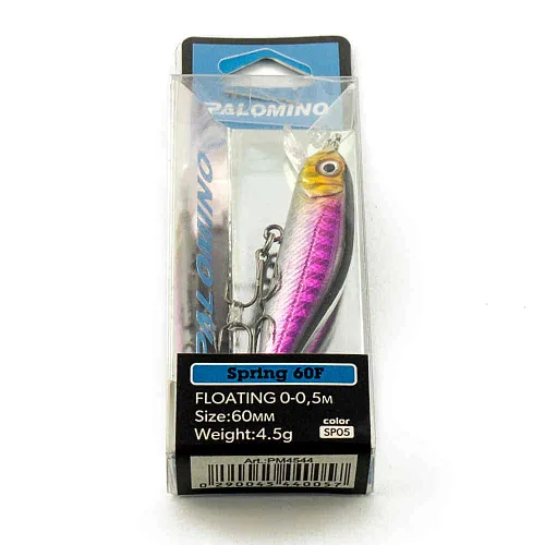 Воблер Palomino Spring 60F 4,5гр 0-0,5м цвет 5