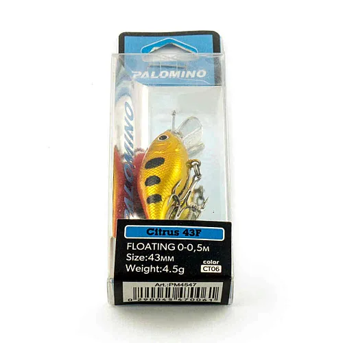 Воблер Palomino Citrus 43F45,5гр 0-0,5м цвет 6