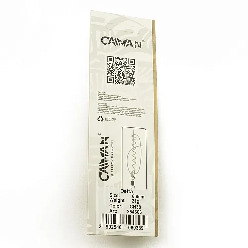 Блесна колеблющаяся Caiman Delta 21гр 6,8см цвет CN38 (5шт в упак.)