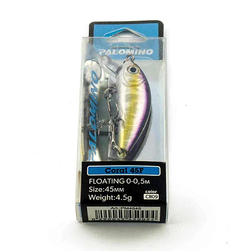 Воблер Palomino Coral 45F 4,5гр 0-0,5м цвет 9