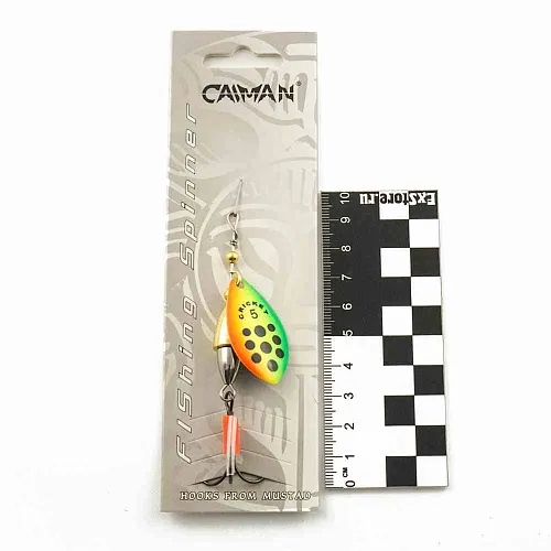 Блесна вращающаяся Caiman Cricket 15гр #5 цвет CA101 (5шт в упак.)