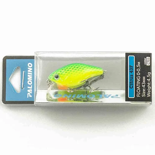 Воблер Palomino Citrus 43F45,5гр 0-0,5м цвет 3