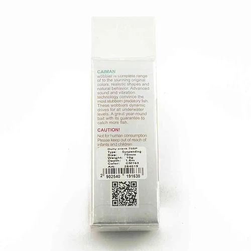 Воблер Caiman Dully Crank 70SP 10g 1,5м цвет СМ163