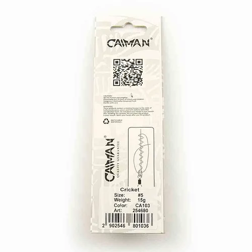 Блесна вращающаяся Caiman Cricket 15гр #5 цвет CA103 (5шт в упак.)