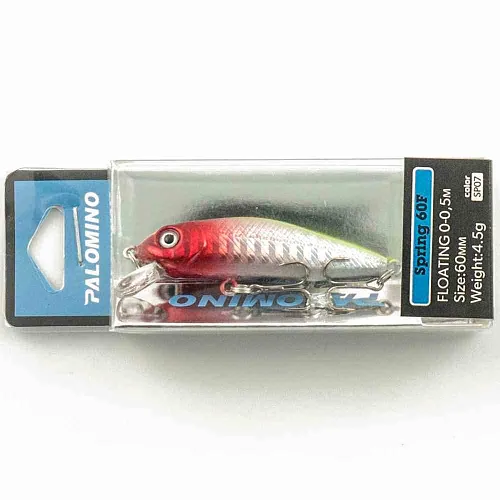 Воблер Palomino Spring 60F 4,5гр 0-0,5м цвет 7