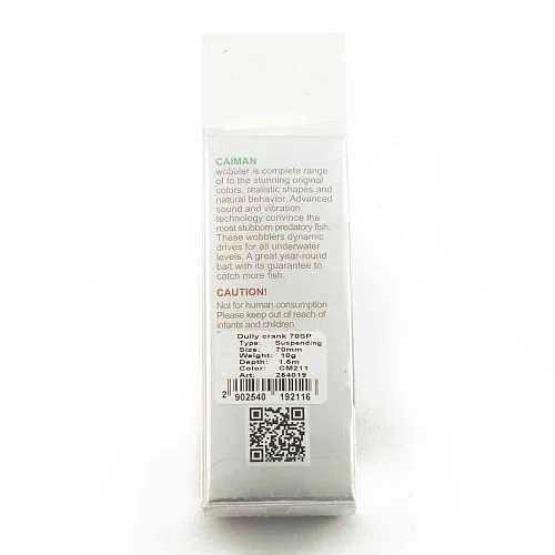 Воблер Caiman Dully Crank 70SP 10g 1,5м цвет СМ211