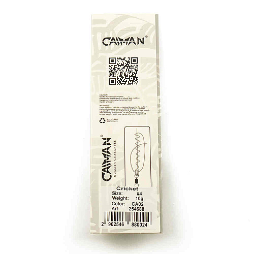 Блесна вращающаяся Caiman Cricket 10гр #4 цвет CA02 (5шт в упак.)