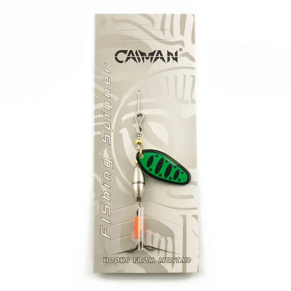 Блесна вращающаяся Caiman Oval core 5гр #2 цвет CA14 (5шт в упак.)