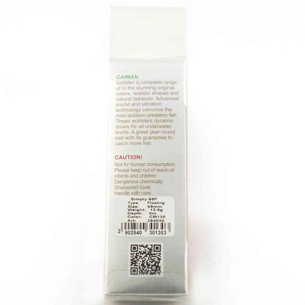 Воблер Caiman Simply 65F 13,5g 4м цвет СМ130