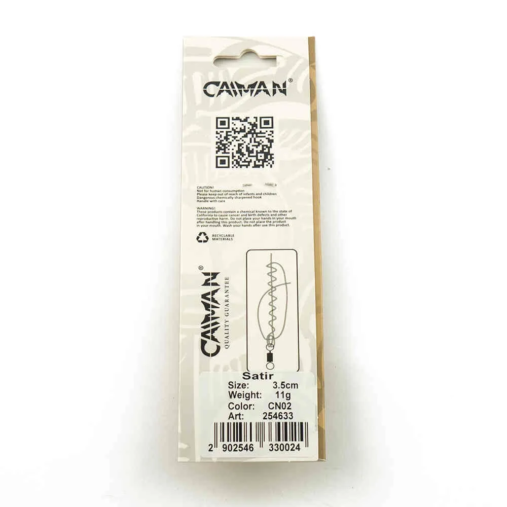 Блесна колеблющаяся Caiman Satir 11гр 3,5см цвет CN02 (5шт в упак.)