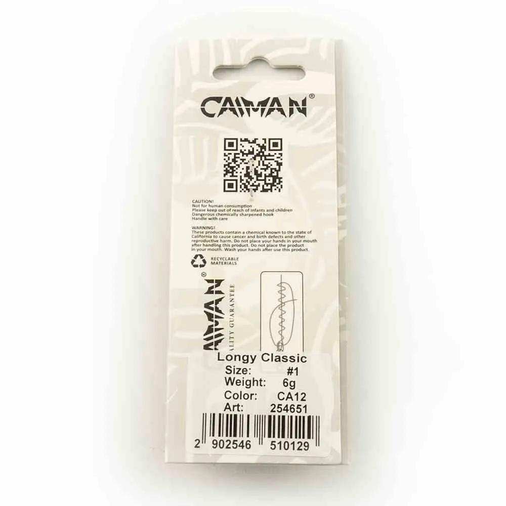 Блесна вращающаяся Caiman Longy classic 6гр #1 цвет CA12 (5шт в упак.)