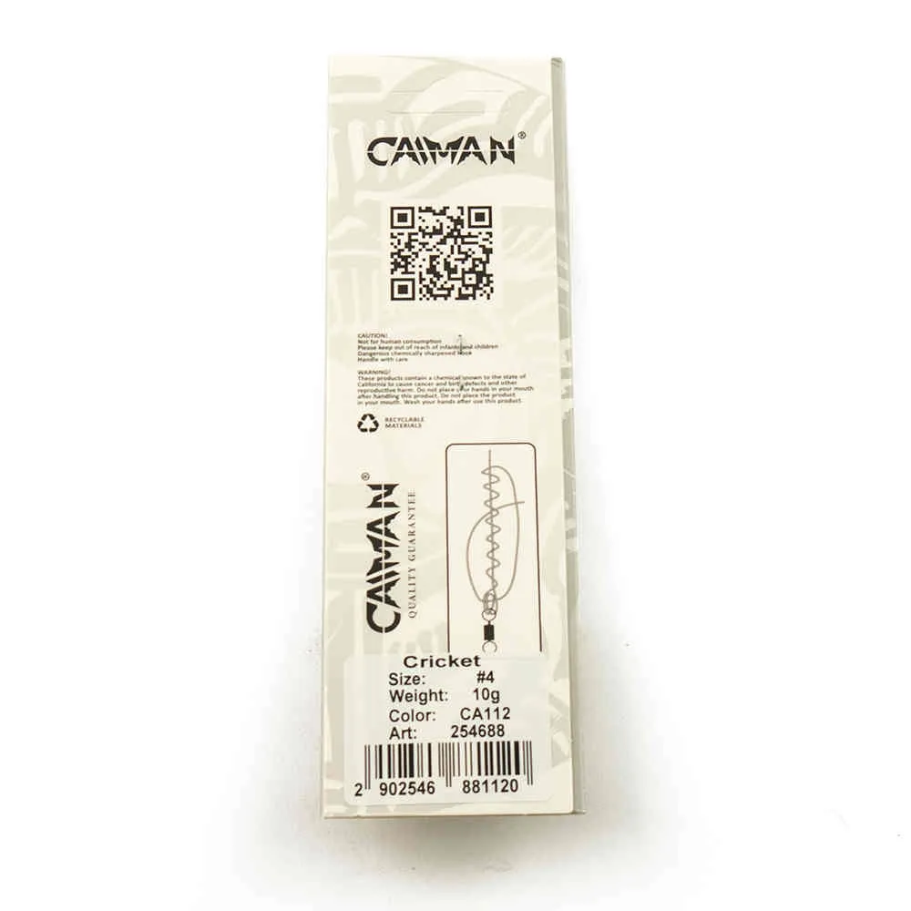 Блесна вращающаяся Caiman Cricket 10гр #4 цвет CA112 (5шт в упак.)