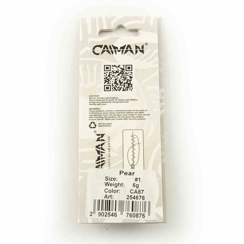 Блесна вращающаяся Caiman Pear 6гр #1 цвет CA87 (5шт в упак.)