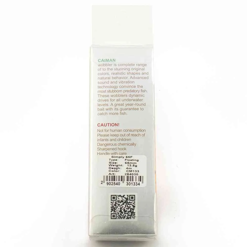 Воблер Caiman Simply 65F 13,5g 4м цвет СМ133