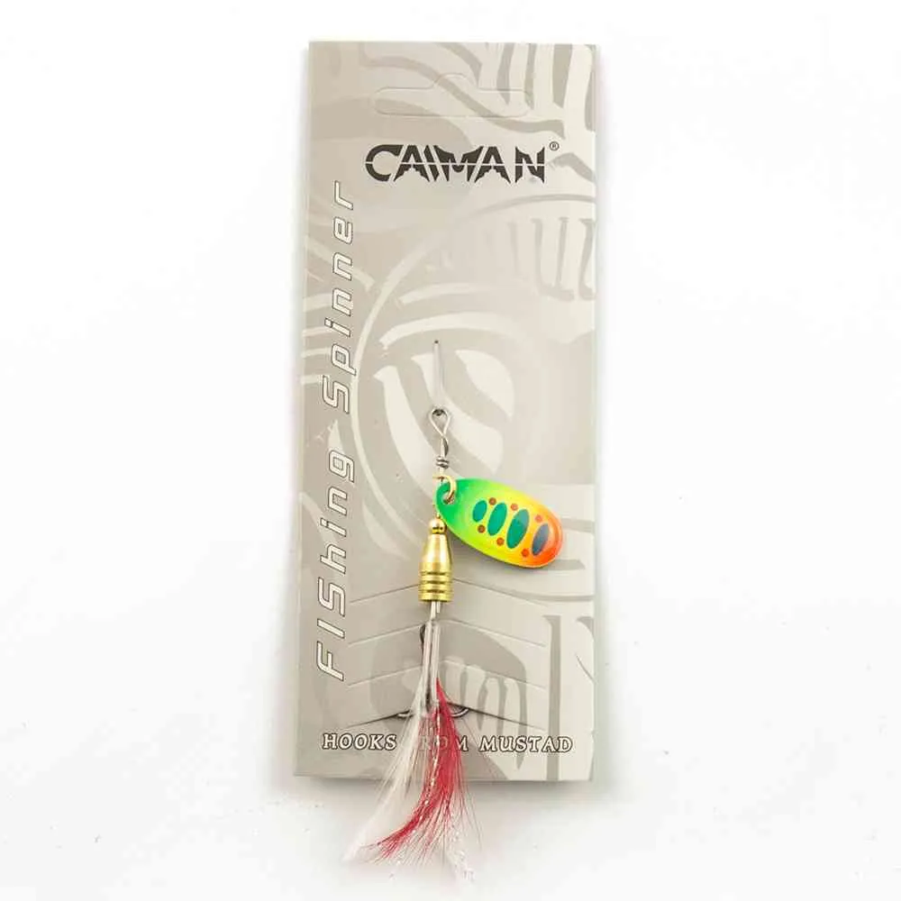 Блесна вращающаяся Caiman Pike killer classic 3гр #1 цвет CA59 (5шт в упак.)