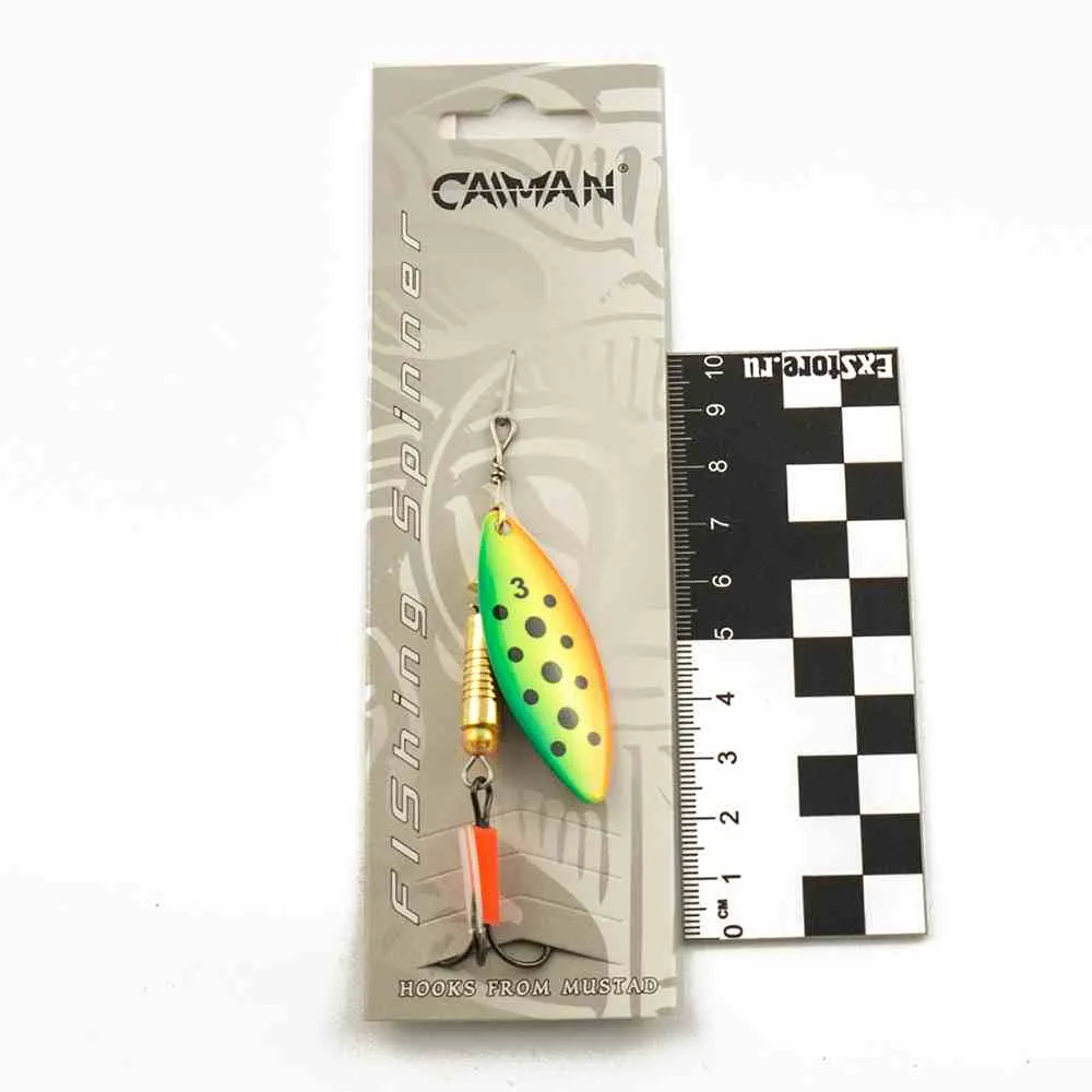 Блесна вращающаяся Caiman Longy classic 10гр #3 цвет CA04 (5шт в упак.)
