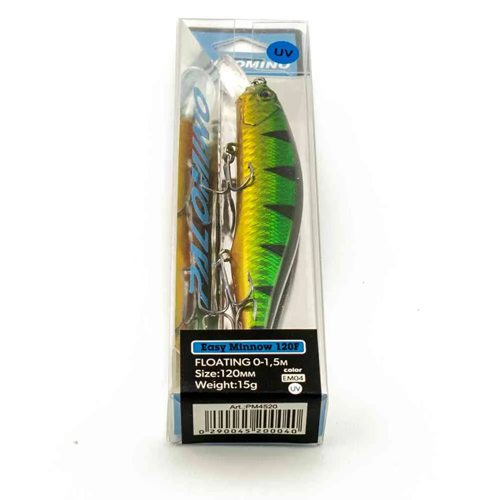 Воблер Palomino Easy Minnow 120F 15гр 0-1,5м цвет 4UV