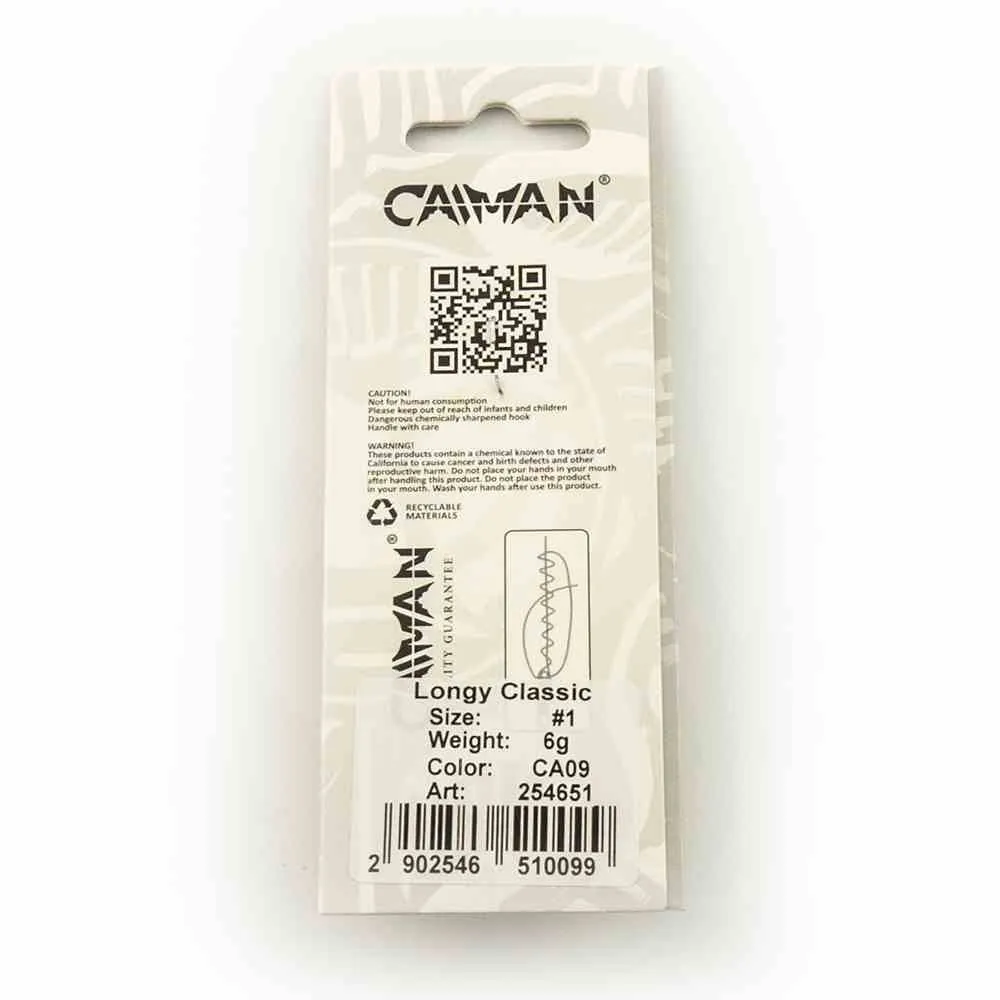 Блесна вращающаяся Caiman Longy classic 6гр #1 цвет CA09 (5шт в упак.)