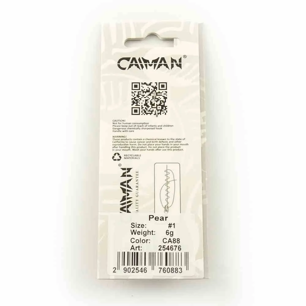 Блесна вращающаяся Caiman Pear 6гр #1 цвет CA88 (5шт в упак.)