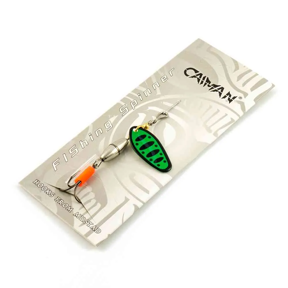 Блесна вращающаяся Caiman Oval core 5гр #2 цвет CA14 (5шт в упак.)