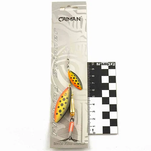 Блесна вращающаяся Caiman Longy Tandem 10гр #3 цвет CA05 (5шт в упак.)