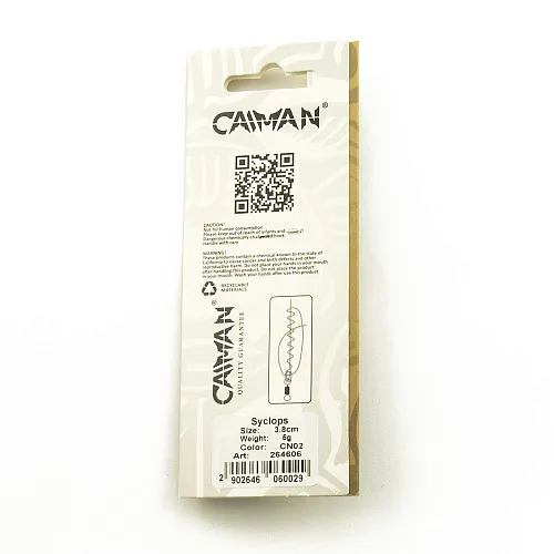 Блесна колеблющаяся Caiman Syclops 5гр 3,8см цвет CN02 (5шт в упак.)
