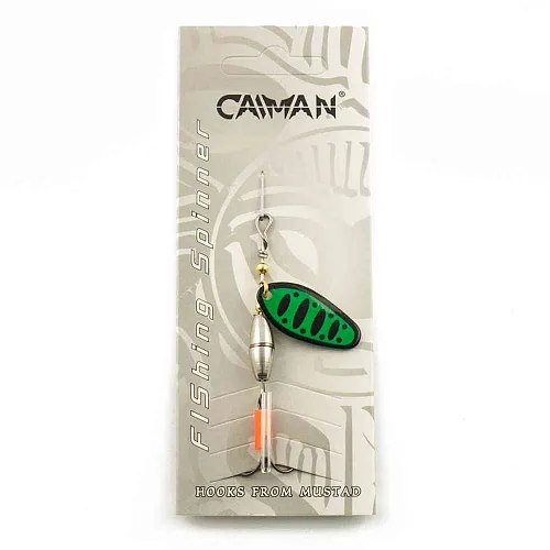 Блесна вращающаяся Caiman Oval core 5гр #2 цвет CA14 (5шт в упак.)