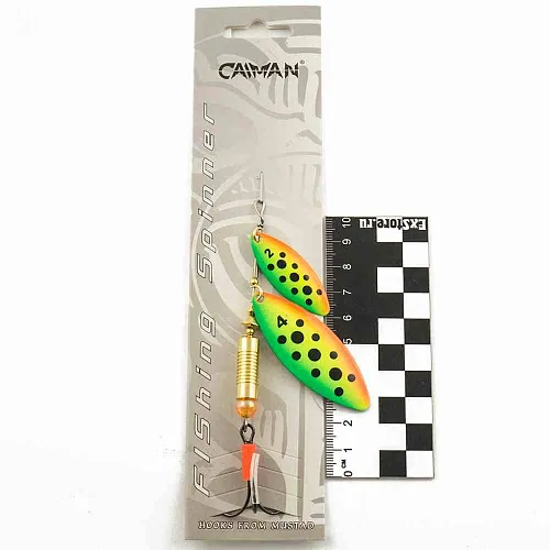 Блесна вращающаяся Caiman Longy Tandem 16гр #4 цвет CA04 (5шт в упак.)