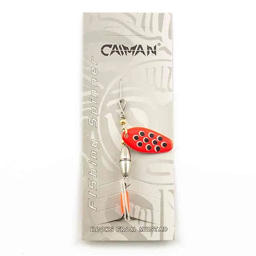 Блесна вращающаяся Caiman Oval core 5гр #2 цвет CA23 (5шт в упак.)