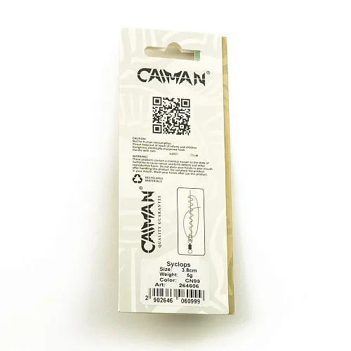 Блесна колеблющаяся Caiman Syclops 5гр 3,8см цвет CN99 (5шт в упак.)