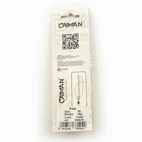 Блесна вращающаяся Caiman Pear 20гр #5 цвет CA94 (5шт в упак.)