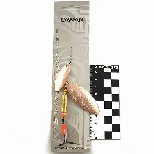 Блесна вращающаяся Caiman Longy Tandem 16гр #4 цвет CA01 (5шт в упак.)