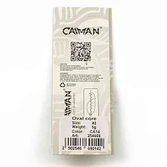 Блесна вращающаяся Caiman Oval core 5гр #2 цвет CA14 (5шт в упак.)