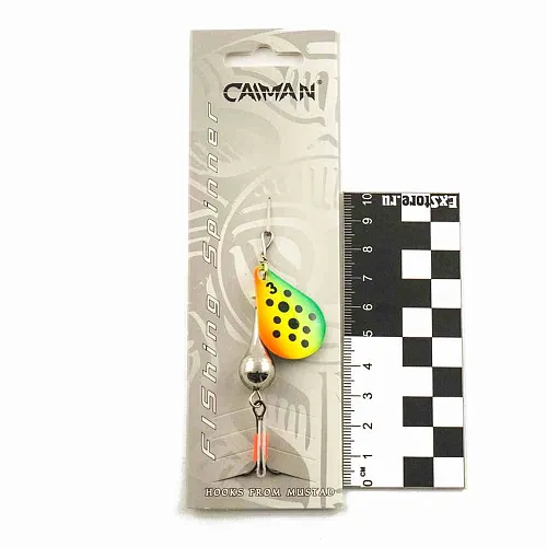 Блесна вращающаяся Caiman Pear 12гр #3 цвет CA89 (5шт в упак.)