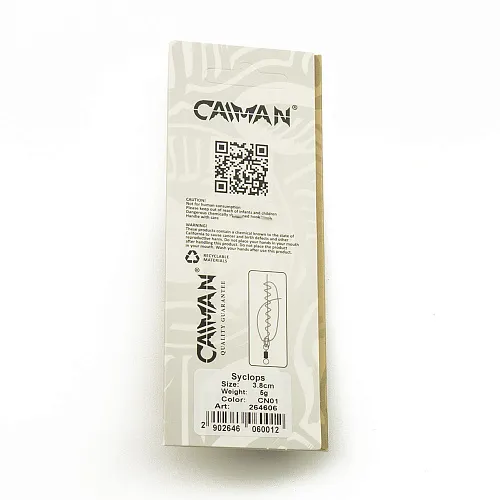 Блесна колеблющаяся Caiman Syclops 5гр 3,8см цвет CN01 (5шт в упак.)