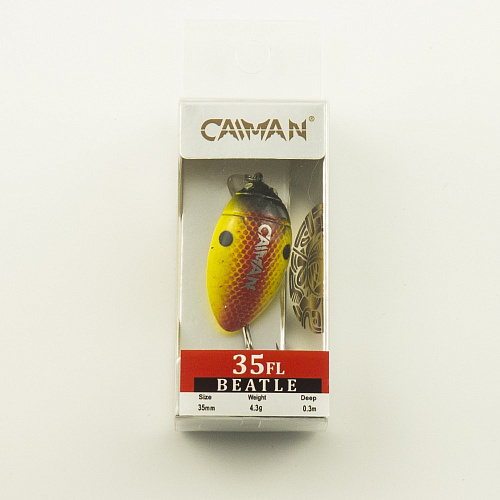 Воблер Caiman Beatle 35F 4,3g 0,3м цвет СМ107