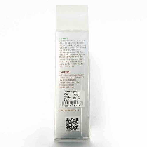 Воблер Caiman Danger 70F 22,5g 4м цвет СМ173