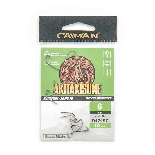 Крючки Caiman Akitakisune №6 12150