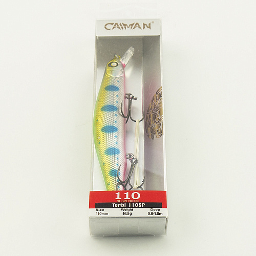 Воблер Caiman Torbi 110SP 16,5g 0,8-1м цвет СМ10