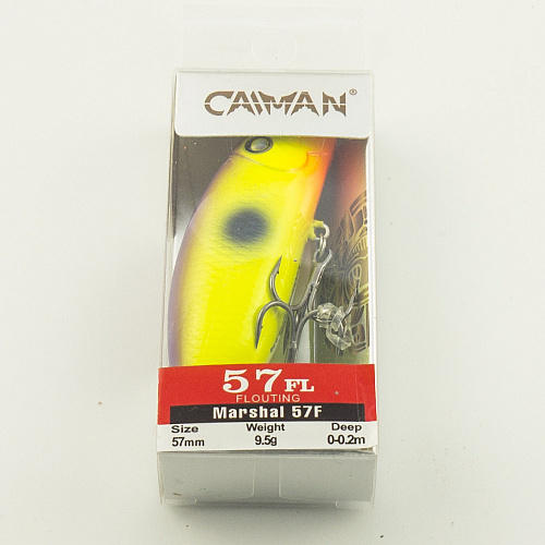 Воблер Caiman Marshal 57F 9g 0-0,2м цвет СМ100