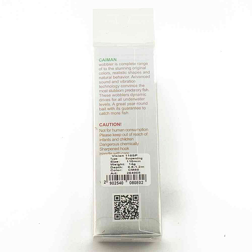 Воблер Caiman Vision 110SP 14g 0,8-1.2м цвет СМ80
